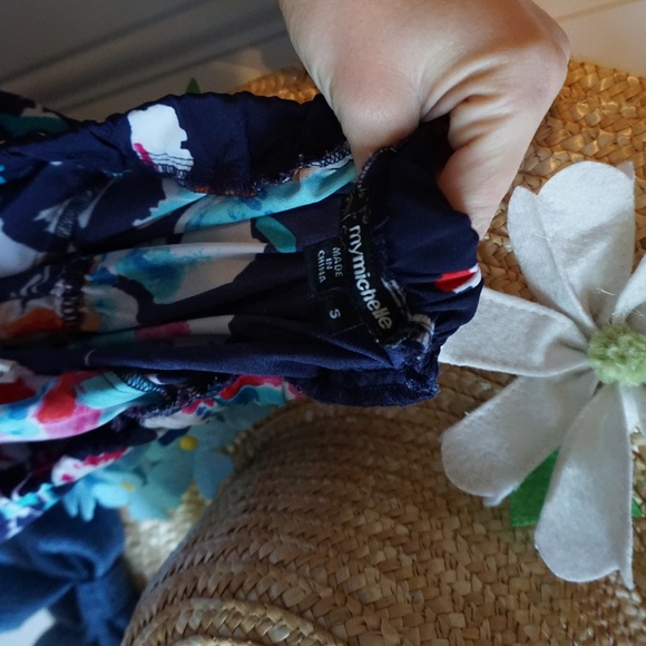 MyMichelle Strapless Floral High-Low Dress - Picture 6 of 6